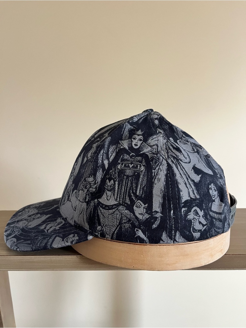 Disney Black and White Interior Logo Baseball Cap